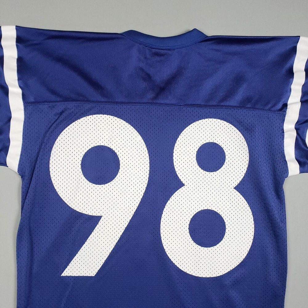 Vintage Nike Indianapolis Colts Jersey Men Size Small Blue Mathis #98 3/4 Sleeve - Picture 6 of 15
